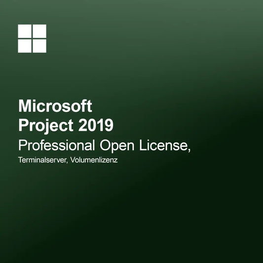 Microsoft Project 2019 Professional Open License, Terminalserver, volumelicentie