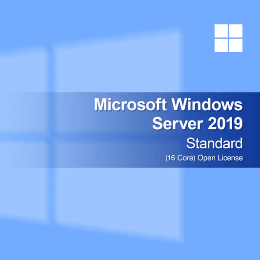 Microsoft Windows Server 2019 Standard (16 kjerner) Open License